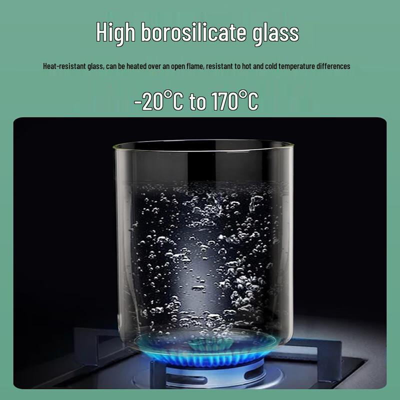 Homeglen Heat-Resistant Glass Water Dispenser with Faucet