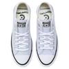 Converse Chuck Taylor СЕЗОННЫЕ удобные, мягкие, прочные низкие парусиновые кеды для женщин в белом и фиолетовом цвете