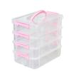 6pcs Large Capacity Clear Pencil Boxes - Durable Plastic Organizer for Art Supplies, Office & Drawing Tools Office Supplies