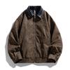 Batch Autumn and Winter Lapel Leather Jacket American Retro Contrast Color Leather Jacket Rivet Jacket Leather Top Men's Locomotive