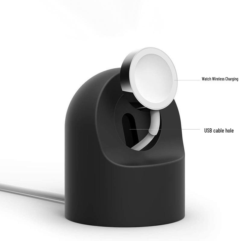 Cross-Border Hot Sale iWatch Smartwatch Wireless Charger Silicone Stand - Desktop Charging Base