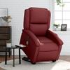 VidaXL Electric Massage Recliner, Relaxation Chair with Adjustable Backrest and Footrest, Seat of 3204251
