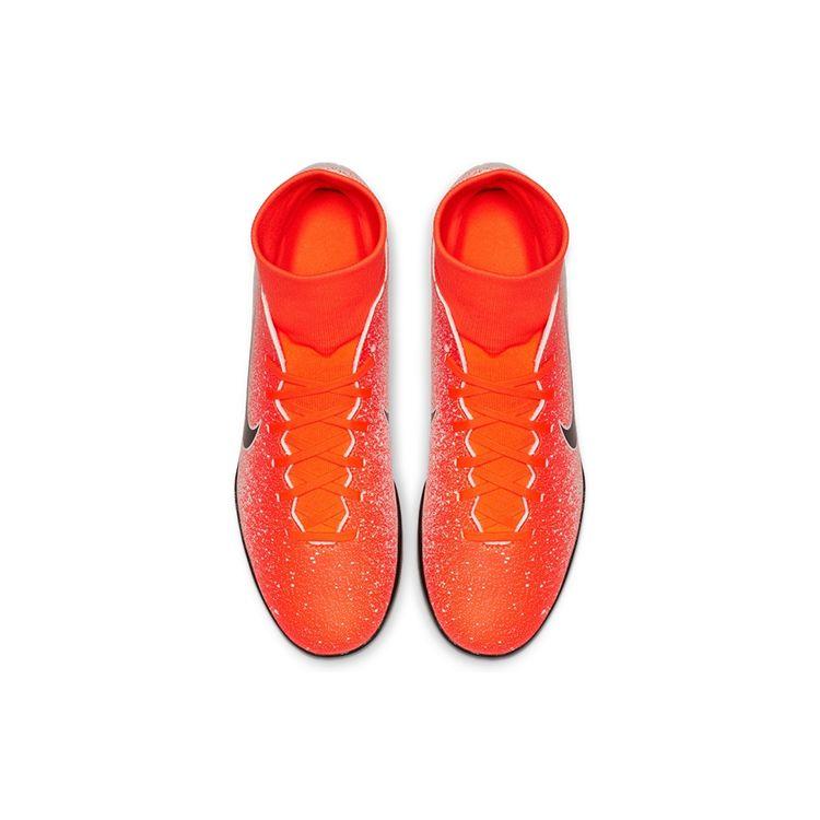 Nike Mercurial Superfly 6 Club Turf Оранжево-белые мужские кроссовки Черные AH7372-801