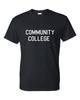 Футболка Community College Смешная Забавная Вечеринка Выпускной Паб Черная Футболка