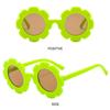 Детские солнцезащитные очки с подсолнухом, детские солнцезащитные очки с круглым цветком, уличные солнцезащитные очки, новые солнцезащитные очки для дискотеки, фестиваля, вечеринки