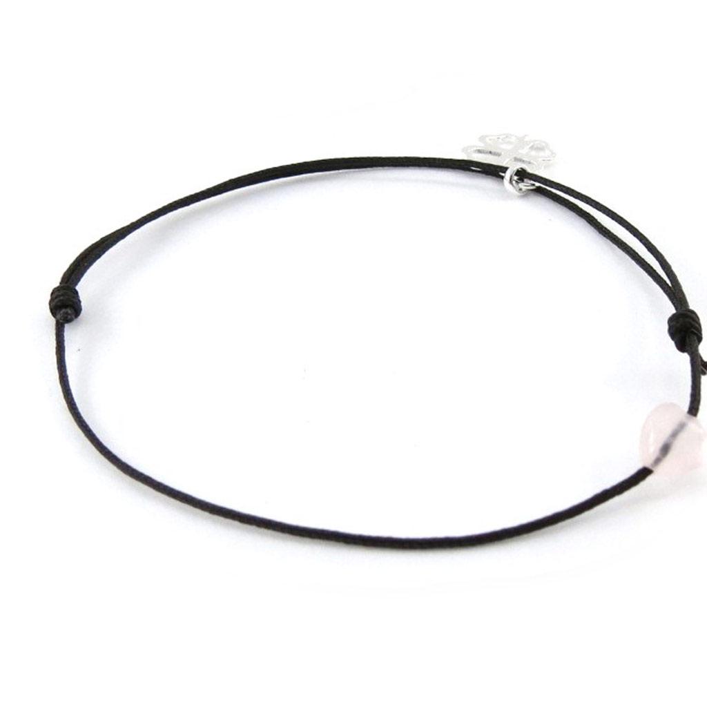 Les Trésors De Lily [J0828] - Silver Bracelet 'Clover' Black Silver - 10 Mm