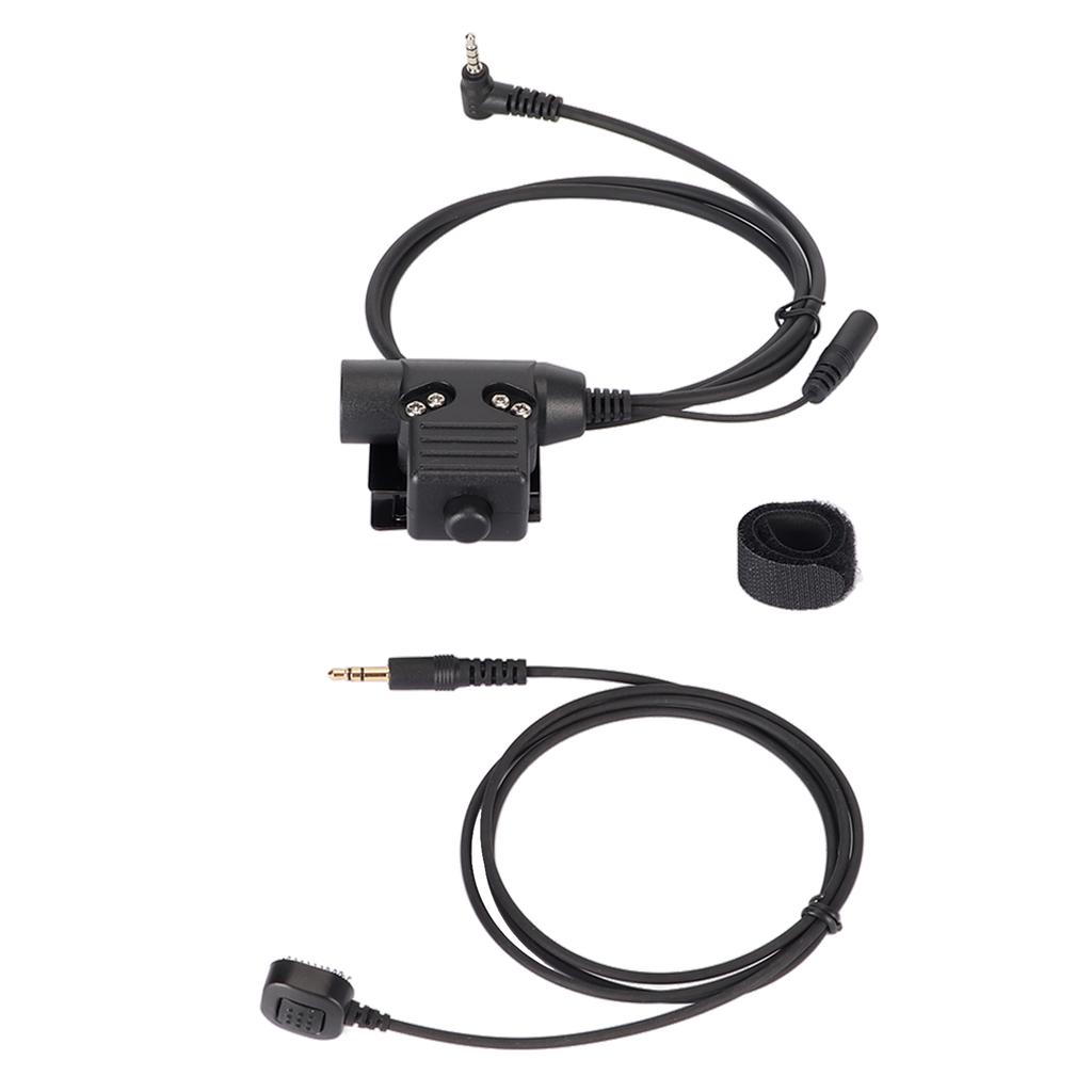 Walkie Talkie Headset Connector U94 Handheld Microphone Adapter PTT 2 Way Radio Headset Adapter for