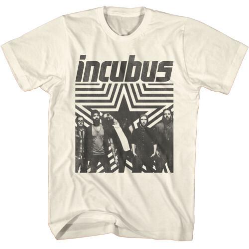 Футболка с фоном из звезд Incubus - Натуральная унисекс футболка
