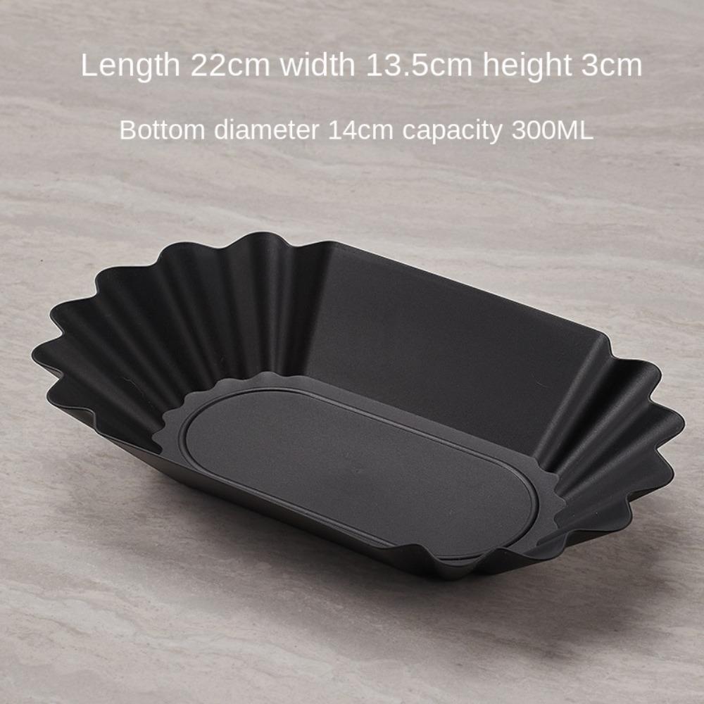 Practical Plastic Coffee Beans Tray 300ml Black Serving Tray Plate Sample Display Tray Weighing Coffee Bean