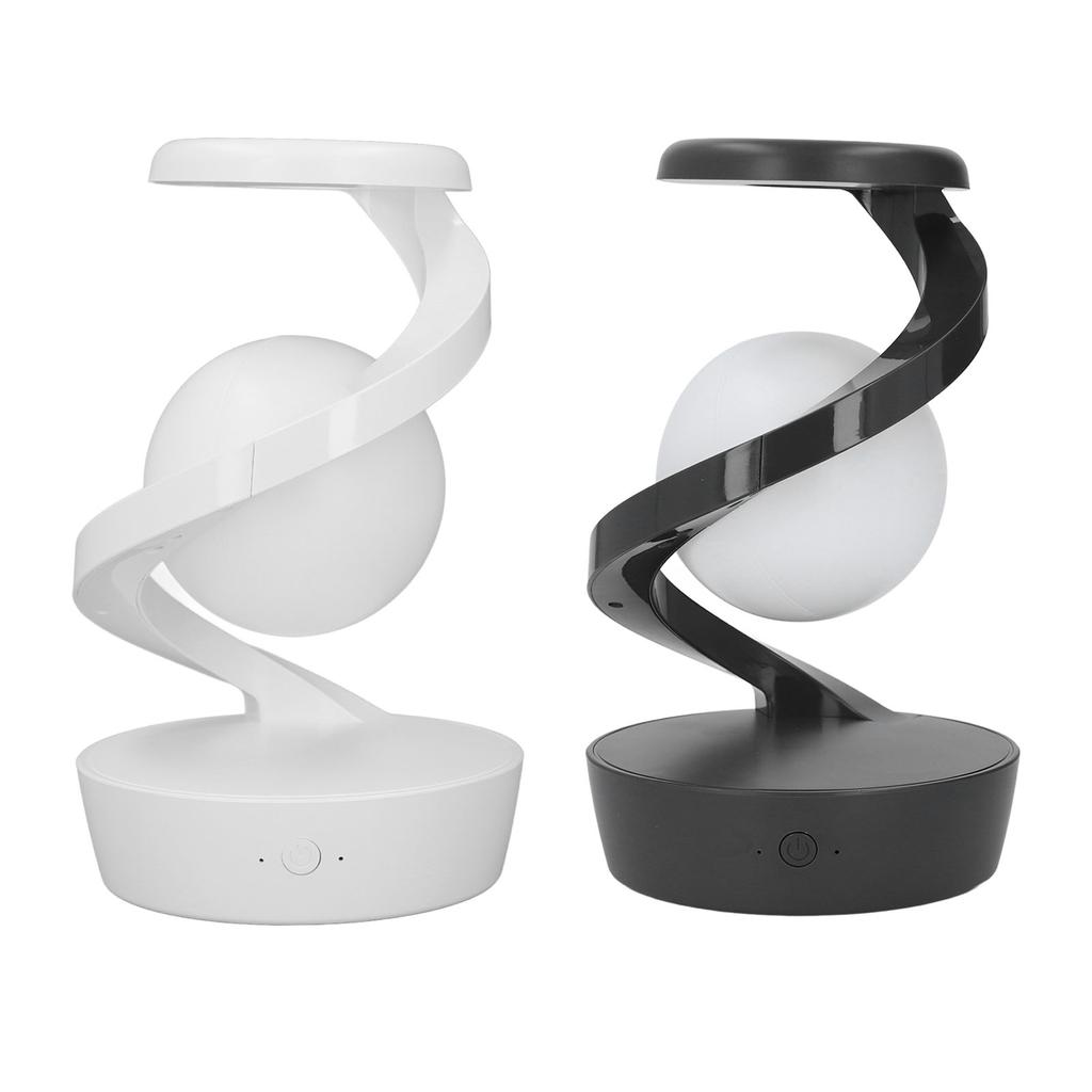 Modern Spiral Bedside Lamp Innovative 3D Visual Levitation Ball LED Table Lamp for Bedroom Living Ro