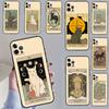 Чехол для телефона с принтом кота и артом Таро Императрица Для iPhone 13 16 15 11 12 14 17 Pro Max 12 mini 15 16 Plus 16e 17 Air Cover Funda