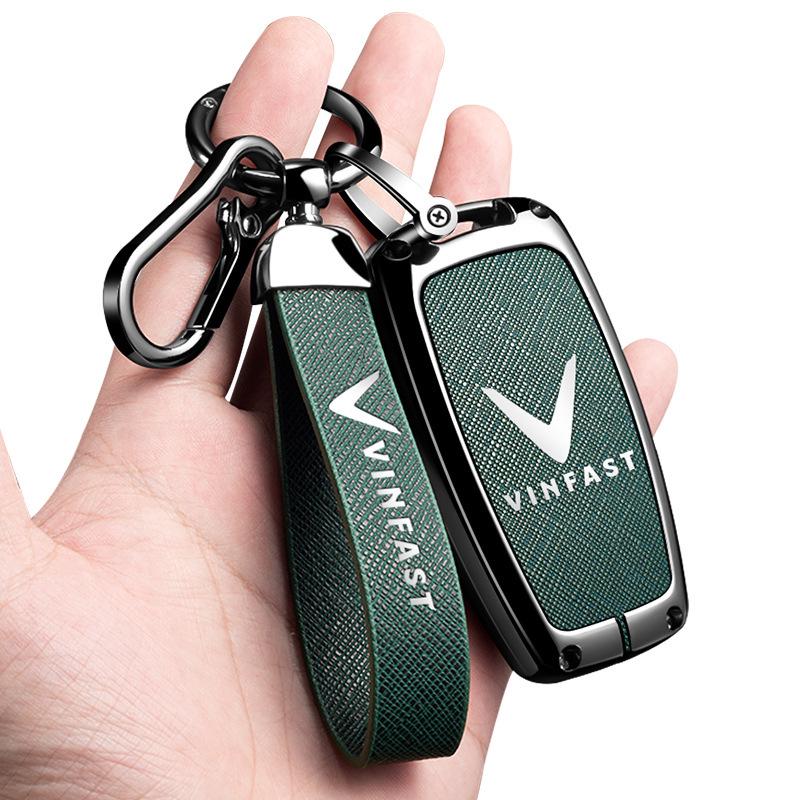 Vinfast Vietnam Car Key Case for Zhonghua V5/VF8 VF3/5/9 High-End Key Bag with Buckle for Men