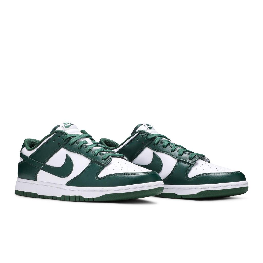 Nike Dunk Low 'Michigan State' (Unisex) White / Team Green / White / Total Orange Skate Shoes DD1391 101