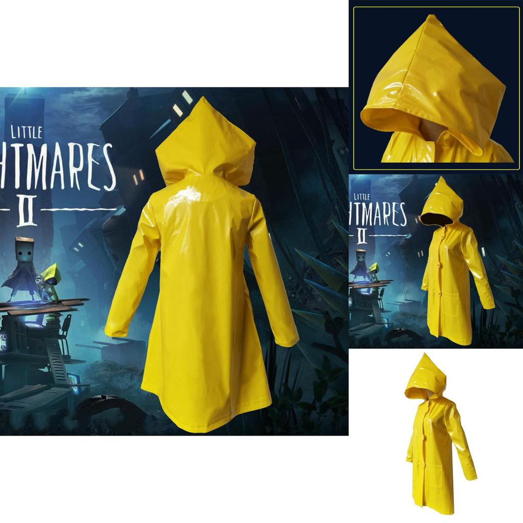Прочный костюм для косплея Little Nightmares 2 Six, желтая куртка для Хэллоуина