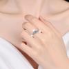 D цвет 1CT муассанит обручальное кольцо с бриллиантом обручальное кольцо подарок для подруги женская модель серебро S925 четыре когтя