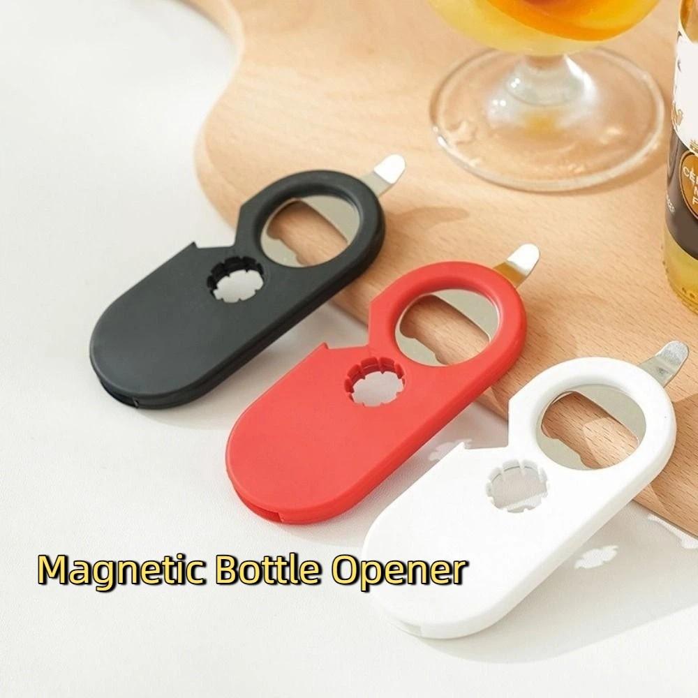 1/3PCS 5-In-1 Can Opener Ergonomic Box Opener Multipurpose Fridge Magnet Opener for Soda Beer