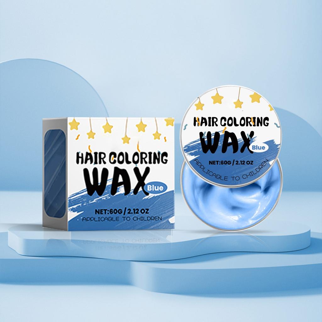 Детский воск для волос, временный воск для волос, натуральная окраска для причесок, для мужчин и женщин, для вечеринок, косплея, 60 г