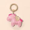 Women's Bag Charm Decoration Bag Pendant Cartoon Rocking Wooden Horse Women's Leather  Bag Charm Key Chain Cute Bag Accessories Gifts