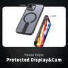 For iPhone 16e Magnetic Case Kickstand Grid Texture TPU PC Phone Back Cover