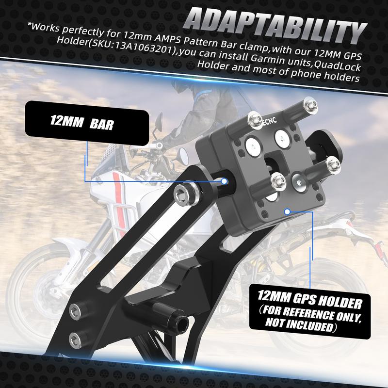 Motorcycle GPS Navigation Brackets for Ducati DesertX Desert X 2022 2023 2024 GPS Mount Bracket Holder AMPS Pattern Bracket