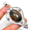Picture Jasper Gemstone 925 Silver Plated Handmade Jewelry Pendant 3.03"