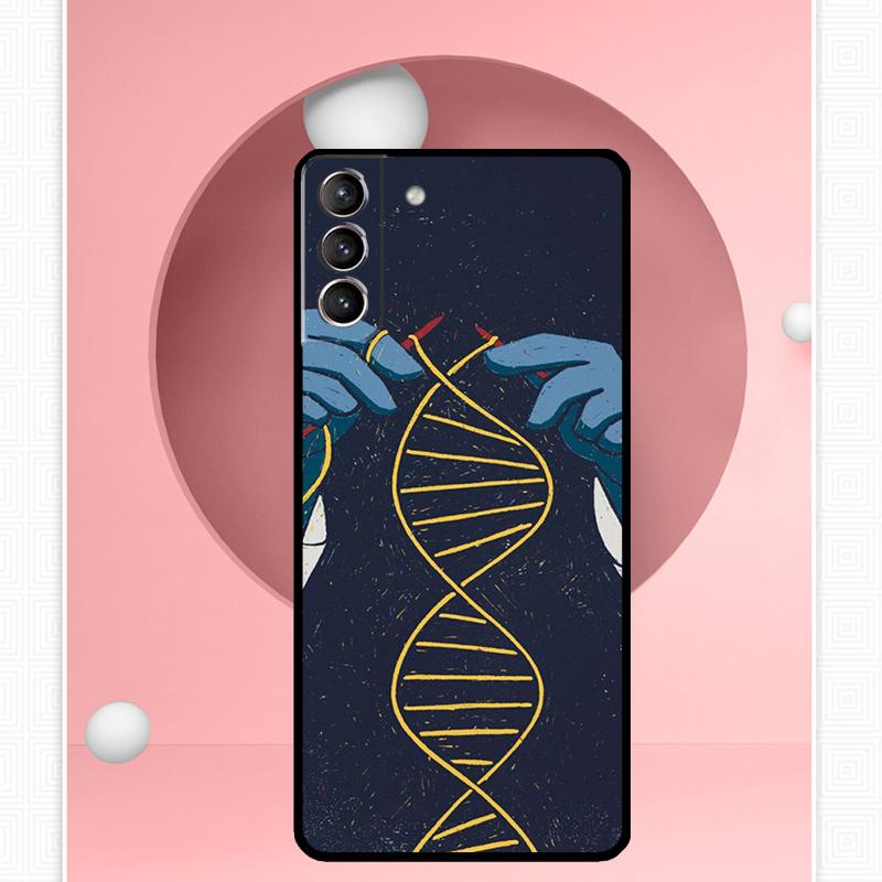 Чехол с рисунком по биологии и химии для Samsung Galaxy S23 S24 Ultra S8 S9 S10 S22 Plus Note 10 20 Ultra S20 S21 FE