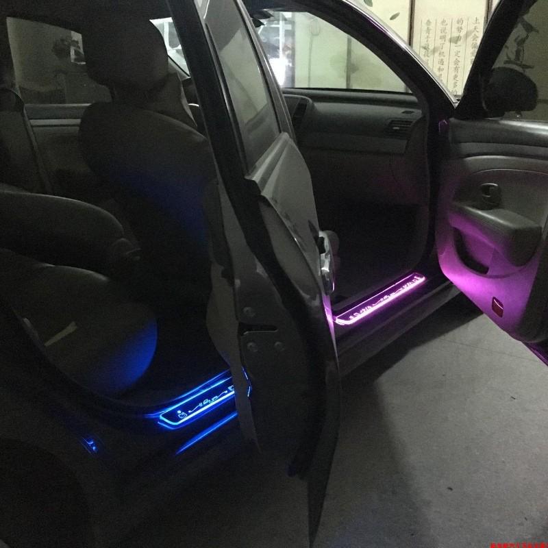 Prius 40 Серия Цветные Светодиодные Динамические Пороги с Подсветкой - Комплект из 4 штук