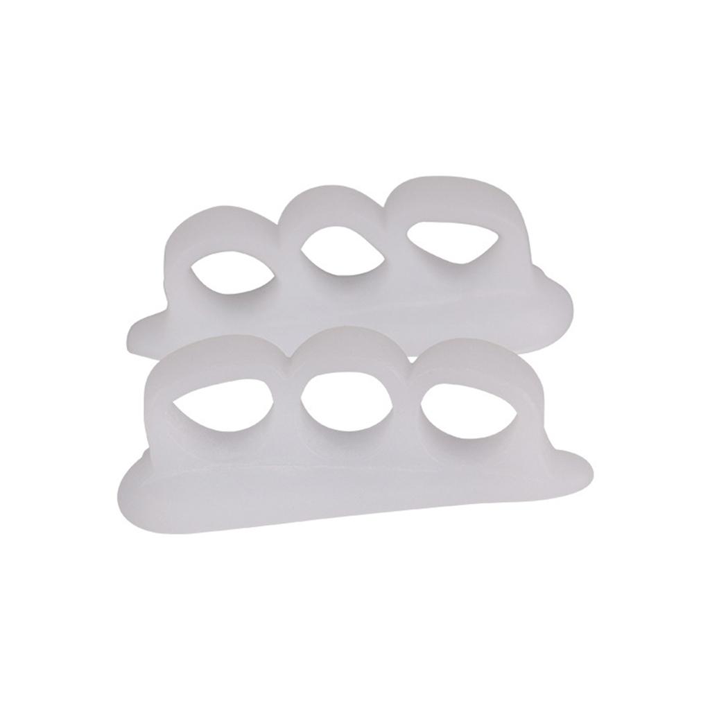 Toe Separators Toe Protectors for Little Toe Gel Toe Separator Toe Straightener with 3 Holes Little Toe Separators