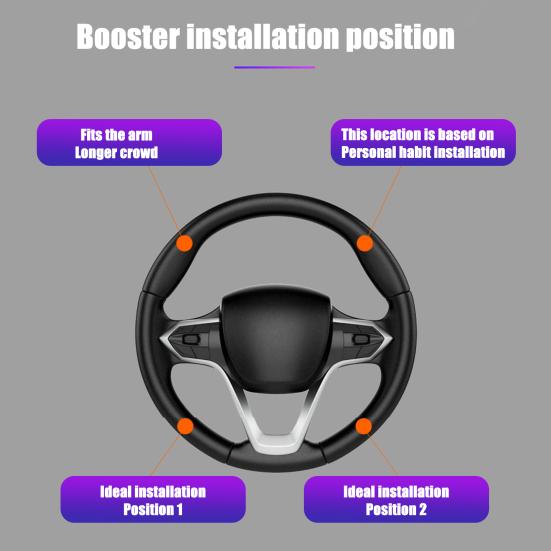 Delicate Car Steering Wheel Booster Labor-saving Sweat-proof One Hand Control