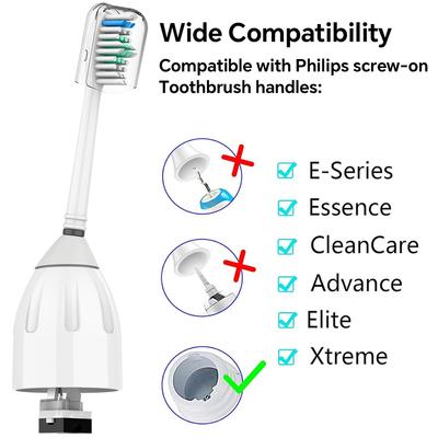Сменные насадки для зубной щетки, совместимые с Philips Sonicare, навинчивающиеся, серия E, электрическая насадка для щетки Xtreme Essence Elite Advance