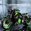Моделирование 1:10 Литых Моделей Мотоциклов Harley Винтажных из Сплава Со Звуком и Светом Коллекция Игрушечных Мотоциклов Миниатюрные Автомобили