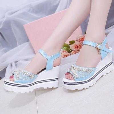 Женские сандалии Супервысокий каблук Танкетка Женская обувь Дизайнер с бриллиантами Низкая цена Летние предложения Распродажа Оптом Повседневная Винтажная