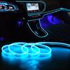 5M Car Interior Accessories Atmosphere Lamp EL Cold Light Line With USB DIY Decorative Dashboard Console Auto LED Ambient Lights