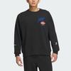 Adidas Толстовка Originals Collegiate Badgework Crew с вышитым узором из букв, мужские топы, черная IZ1520