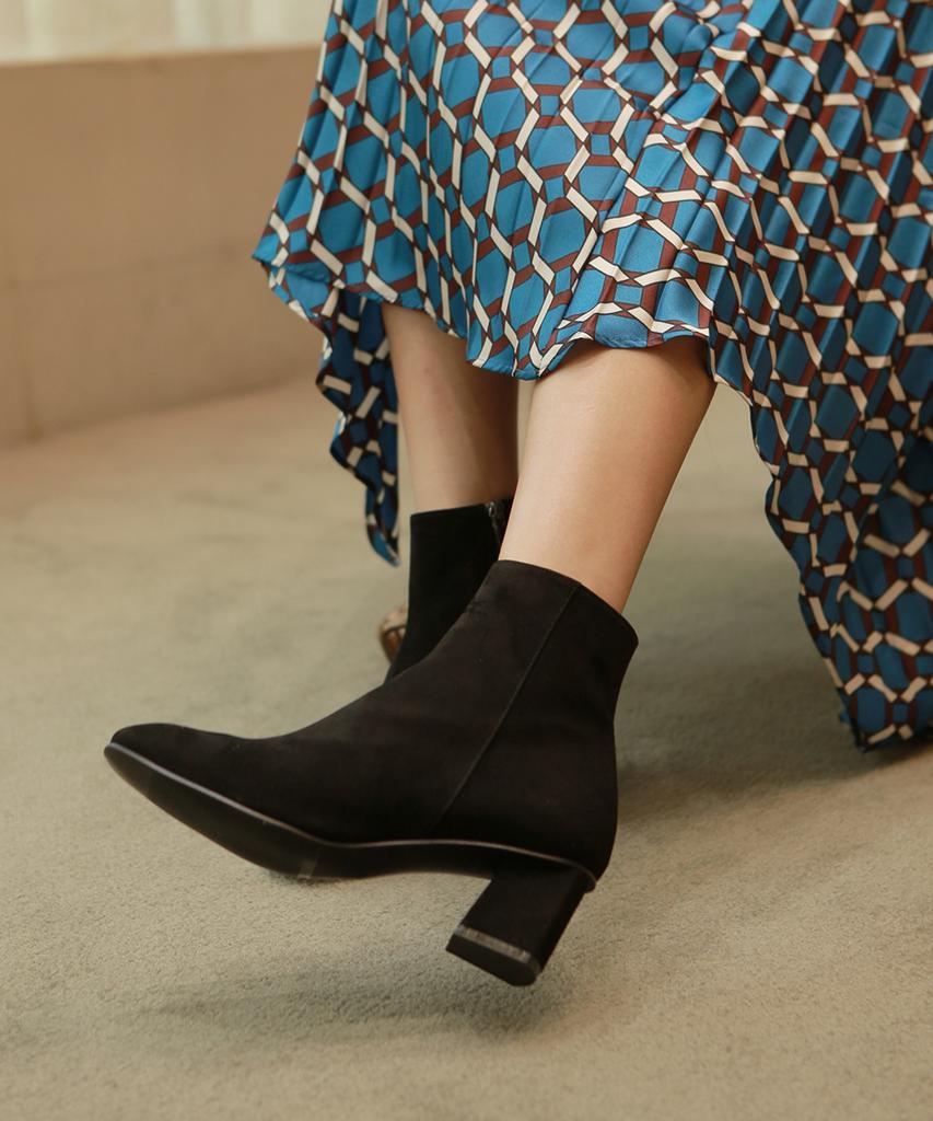 Fri Fla 19B611 Suede Black Ankle