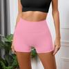 Women's Casual Peach Butt Yoga Shorts High Waist Sports Fitness Nude High Bounce Running Quick Dry Three-quarter Pants