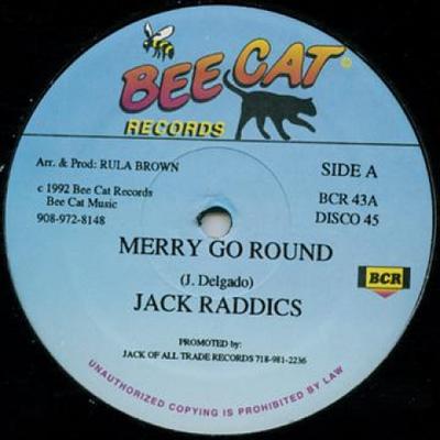 12-дюймовая пластинка JACK RADIS / RULA BROWN - Merry Go round / I Love You Madly BCR43 Bee Cat 1992 США Регги, Ска и Даб