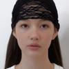 Eireve Двусторонняя кружевная бандана-повязка на голову (ЧЕРНЫЙ)