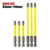 Hand Tools Screwdriver Bit Magnetic Replacement Set Yellow