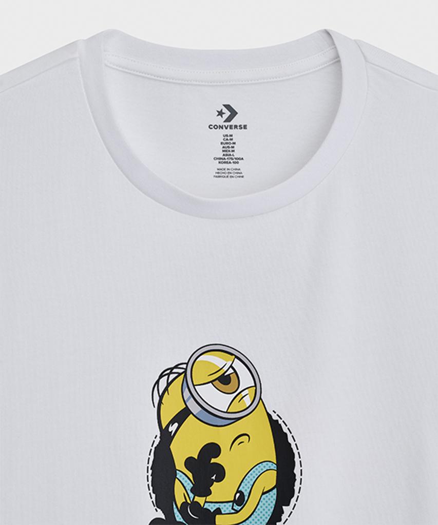 Футболка с нашивкой Keonbeoseu X Minions Белая Cvm6T226-Wht