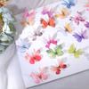 50pcs Gradient Color Fairy Chiffon Butterfly 3D Sewing Craft Decoration Garment Design Materials