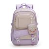 Color Matching Trendy Nylon Travel Backpack Lightweight Schoolbag Gift Kids