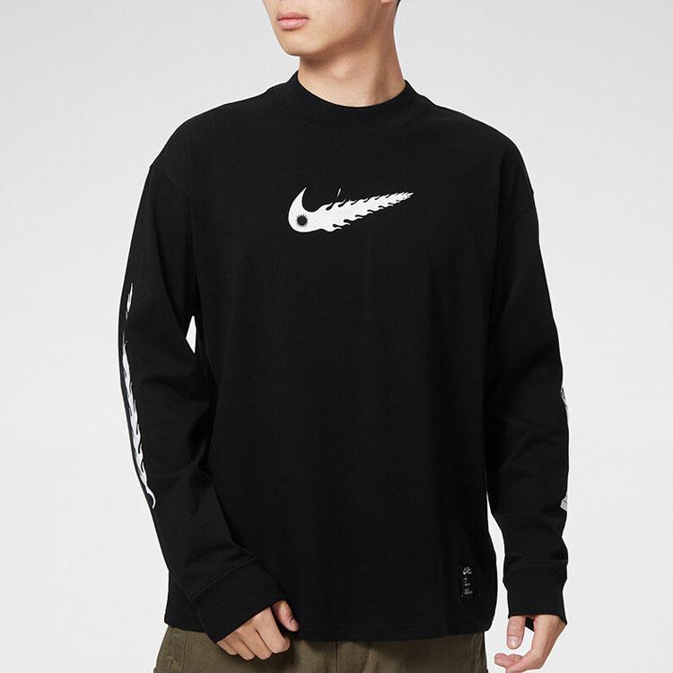 Nike Sportswear Long Sleeve T-Shirt Men Tops Black DB9260-010