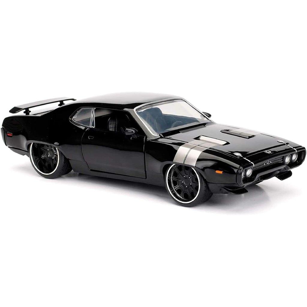 JADA TOYS Fast Furious PLYMOUTH GTX 1972 Black Dom PLYMOUTH GTX FF8 Мини-машина 98292 1/24 и Дом [Предмет]