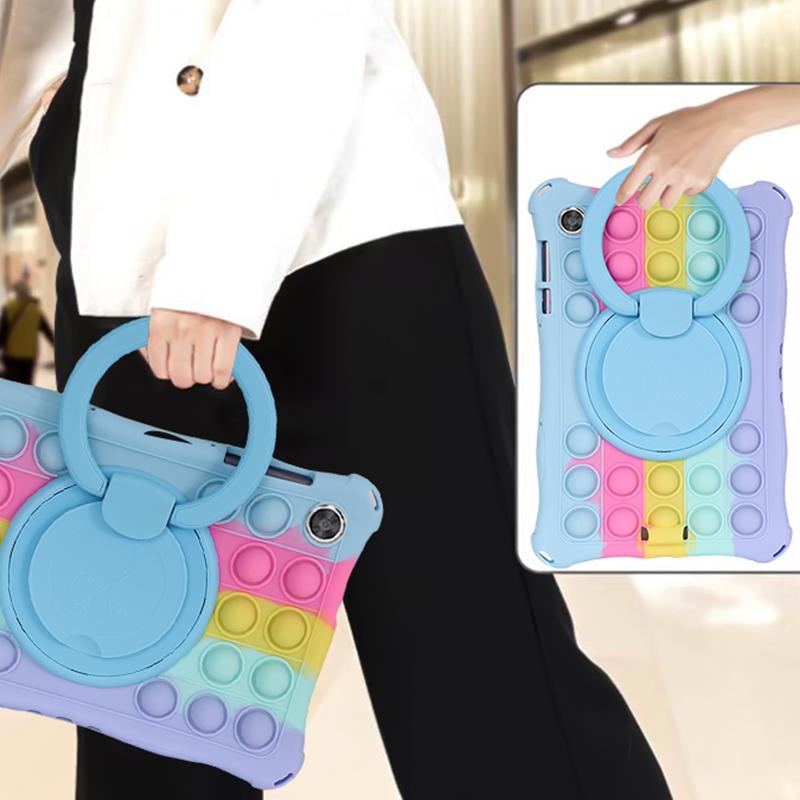 Чехол для планшета Lenovo Tab M10 FHD Plus 10,3 TB-X606F/X, детский силиконовый чехол с вращающейся подставкой для Lenovo M10 2nd X306F/X, чехол