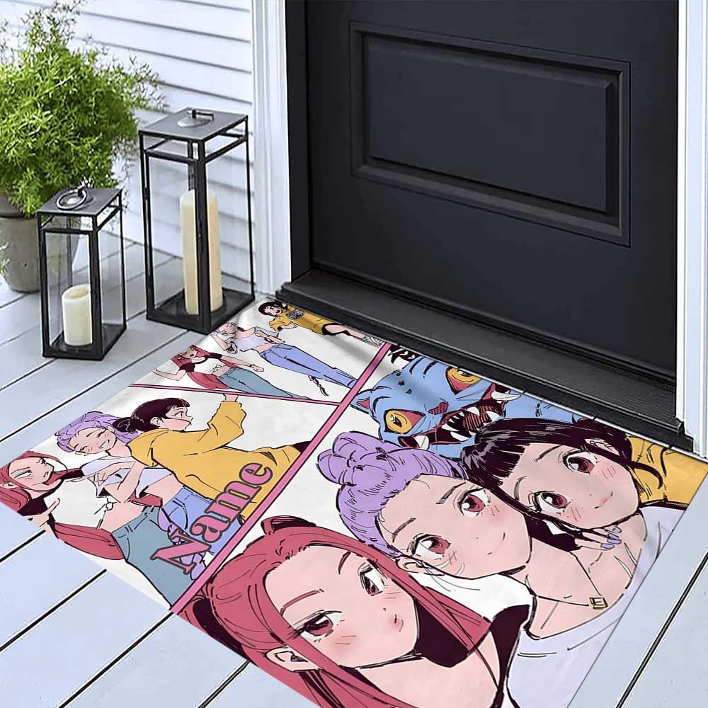 Kpop Demon Hunters Customize your name rug, office chair cushion, home bedroom living room gift.