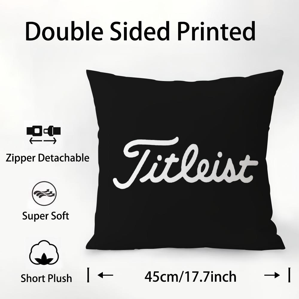 Спортивные Подушки для Гольфа T-TitleistS Наволочка Плюшевая Ткань Мягкая Двусторонняя Печать Чехол для Подушки на Диван Подушки-Пледы