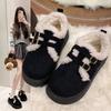 2025 Winter Cotton Shoes Small Short Boots Internet Celebrity Super Thick-soled Velvet Birkenstocks Buckle Waterproof Warm Snow Boots
