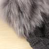 Warm Sheep Wool Knitted Faux Rabbit Fur Couples Fingerless Mittens Wrist Gloves Exposed Finger