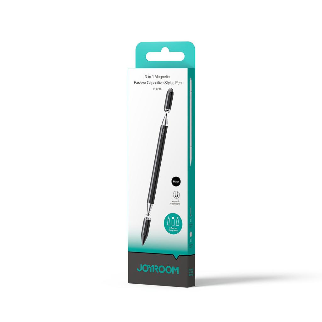 JR-BP561 3-in-1 Passive Magnetic Capacitive Stylus - Black